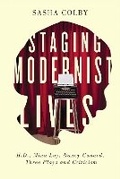 Cover: Staging Modernist Lives - McGill-Queen's University Press