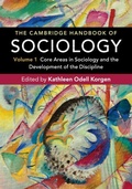 Cover: The Cambridge Handbook of Sociology - Cambridge University Press