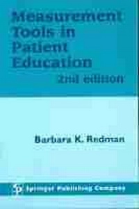 Enlarge image Cover: Measurement Tools in Patient Education - Springer Publishing Company