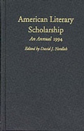 Cover: American Literary Scholarship, 1994 - Duke University Press