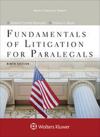Enlarge image Cover: Fundamentals of Litigation for Paralegals - Aspen Publishers