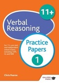 Cover: 11+ Verbal Reasoning Practice Papers 1 - Galore Park Publishing Ltd