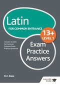 Cover: Latin for Common Entrance 13+ Exam Practice Answers Level 1 - Hodder Education