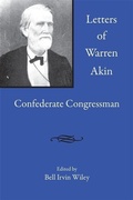 Cover: Letters of Warren Akin - University of Georgia Press