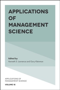 Enlarge image Cover: Applications of Management Science - Emerald Publishing Limited