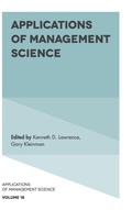 Cover: Applications of Management Science - Emerald Publishing Limited