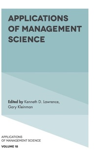 Enlarge image Cover: Applications of Management Science - Emerald Publishing Limited