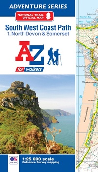 Abbildung von: SW Coast Path North Devon & Somerset Adventure Atlas - Geographers' A-Z Map Co Ltd