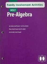 Abbildung von: Holt Pre-Algebra Family Involvement Activities - Holt McDougal