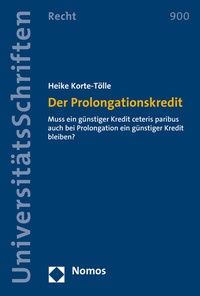 Abbildung von: Der Prolongationskredit - Nomos