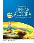 Cover: Elementary Linear Algebra (Classic Version) - Pearson