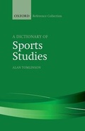 Cover: A Dictionary of Sports Studies - Oxford University Press