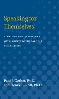 Cover: Speaking for Themselves - The University of Michigan Press
