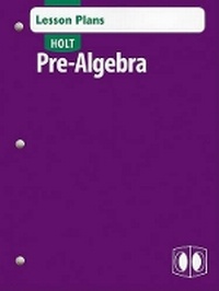 Abbildung von: Holt Pre-Algebra Lesson Plans - Holt McDougal