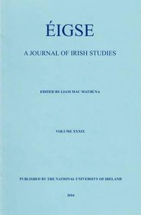 Enlarge image Cover: Eigse: A Journal of Irish Studies - Four Courts Press