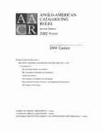 Abbildung von: Anglo-american Cataloguing Rules Checklist 2004 Update - ALA Editions