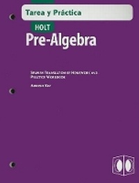 Abbildung von: Holt Pre-Algebra Tarea y Practica - Holt McDougal