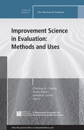 Cover: Improvement Science in Evaluation - Jossey-Bass