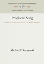 Cover: Prophetic Song - University of Pennsylvania Press