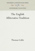 Cover: The English Alliterative Tradition - University of Pennsylvania Press