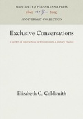 Cover: Exclusive Conversations - University of Pennsylvania Press