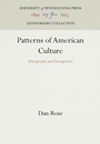 Cover: Patterns of American Culture - University of Pennsylvania Press