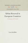 Cover: Urban Renewal in European Countries - University of Pennsylvania Press