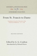 Cover: From St. Francis to Dante - University of Pennsylvania Press