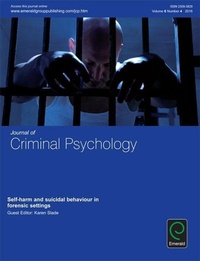 Enlarge image Cover: Self-harm and suicidal behaviour in forensic settings - Emerald Group Publishing Limited