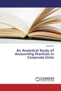 Cover: An Analytical Study of Accounting Practices in Corporate Units - LAP Lambert Academic Publishing