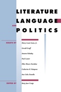 Cover: Literature, Language, and Politics - University of Georgia Press
