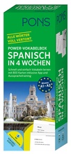 Cover: PONS Power-Vokabelbox Spanisch in 4 Wochen - PONS Langenscheidt