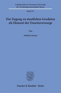 Abbildung von: Der Zugang zu staatlichen Geodaten als Element der Daseinsvorsorge - fibre