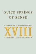 Cover: Quick Springs of Sense - University of Georgia Press