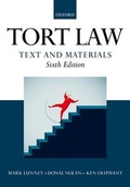 Cover: Tort Law: Text and Materials - Oxford University Press
