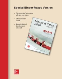 Abbildung von: Looseleaf for Microsoft Office Access 2016 Complete: In Practice - McGraw Hill Education India