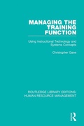Cover: Managing the Training Function - Routledge