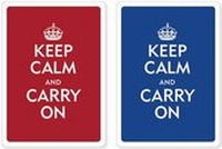 Abbildung von: Premium Playing Cards Poker Keep Calm & Carry on - Peter Pauper Press Inc,US