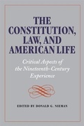 Cover: The Constitution, Law, and American Life - University of Georgia Press