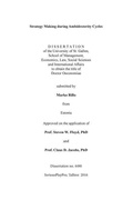 Cover: Strategy Making during Ambidexterity Cycles - Seriousplaypro