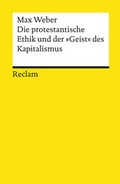 Bild: Die protestantische Ethik und der &raquo;Geist&laquo; des Kapitalismus. Studienausgabe - Reclam