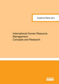 Enlarge image Cover: International Human Resource Management: Concepts and Research - Shaker