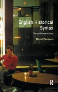 Cover: English Historical Syntax - Routledge