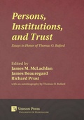 Cover: Persons, Institutions, and Trust - Vernon Press
