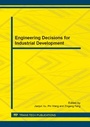 Cover: Engineering Decisions for Industrial Development - Trans Tech Publications Ltd