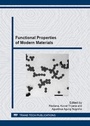 Cover: Functional Properties of Modern Materials - Trans Tech Publications Ltd