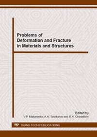 Enlarge image Cover: Problems of Deformation and Fracture in Materials and Structures - Trans Tech Publications Ltd