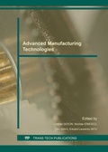 Cover: Advanced Manufacturing Technologies - Trans Tech Publications Ltd
