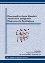 Cover: Emerging Functional Materials: Advances in Energy and Environmental Applications - Trans Tech Publications Ltd