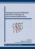 Cover: Emerging Functional Materials: Advances in Energy and Environmental Applications - Trans Tech Publications Ltd